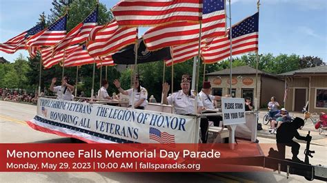 memorial fest menomonee falls|menomonee falls memorial day parade.